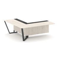 Steel Meet KM-PR.B.SPZOU-20(L) (Денвер светлый/Графит/Антрацит) Завершающий угловой модуль левый