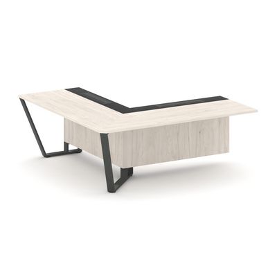 Steel Meet KM-PR.B.SPZOU-20(L) (Денвер светлый/Графит/Антрацит) Завершающий угловой модуль левый