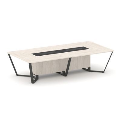 Steel Meet KMK-PR.B.SP-12 (Денвер светлый/Графит/Антрацит) Стол переговорный прямоугольный