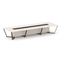 Steel Meet KMK-PR.B.SP-16 (Денвер светлый/Графит/Антрацит) Стол переговорный прямоугольный