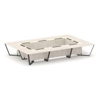 Steel Meet KMK-PR.B.SP-20K (Денвер светлый/Ваниль/Антрацит) Стол переговорный прямоугольный