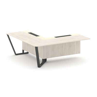 Steel Meet KMK-PR.B.SPZOU-20(L) (Денвер светлый/Ваниль/Антрацит) Завершающий угловой модуль левый