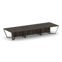 Steel Meet KM-PR.B.SP-16 (Дуб мали/Графит/Антрацит) Стол переговорный прямоугольный