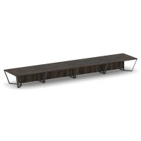 Steel Meet KM-PR.B.SP-24 (Дуб мали/Графит/Антрацит) Стол переговорный прямоугольный