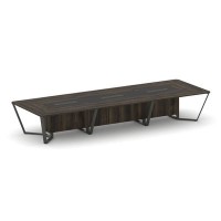 Steel Meet KMK-PR.B.SP-16 (Дуб мали/Графит/Антрацит) Стол переговорный прямоугольный