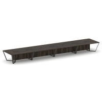 Steel Meet KMK-PR.B.SP-24 (Дуб мали/Графит/Антрацит) Стол переговорный прямоугольный