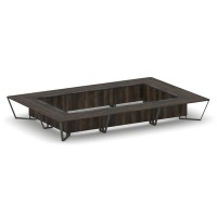 Steel Meet KMK-PR.B.SP-26K2 (Дуб мали/Графит/Антрацит) Стол переговорный прямоугольный