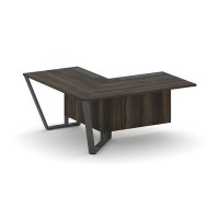 Steel Meet KMK-PR.B.SPZOU-16(L) (Дуб мали/Графит/Антрацит) Завершающий угловой модуль левый