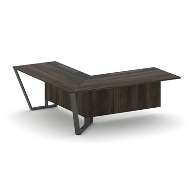 Steel Meet KMK-PR.B.SPZOU-20(L) (Дуб мали/Графит/Антрацит) Завершающий угловой модуль левый