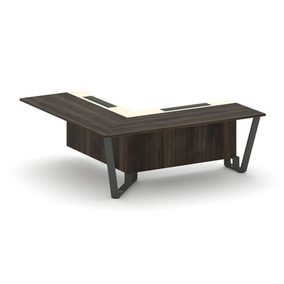 Steel Meet KM-PR.B.SPPOU-20(L) (Дуб мали/Ваниль/Антрацит) Проходной угловой модуль левый