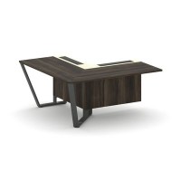 Steel Meet KM-PR.B.SPZOU-16(L) (Дуб мали/Ваниль/Антрацит) Завершающий угловой модуль левый