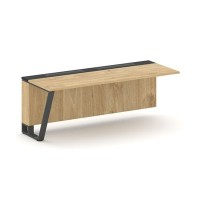 Steel Meet KM-PR.B.SPZO-20(L) (Тиквуд светлый/Графит/Антрацит) Завершающий модуль