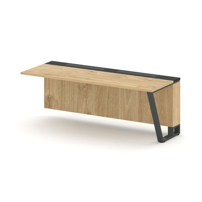 Steel Meet KM-PR.B.SPZO-20(R) (Тиквуд светлый/Графит/Антрацит) Завершающий модуль