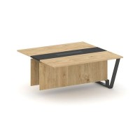 Steel Meet KMK-PR.B.SPPW-16 (Тиквуд светлый/Графит/Антрацит) Проходной модуль L=1600