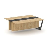 Steel Meet KMK-PR.B.SPPW-20 (Тиквуд светлый/Графит/Антрацит) Проходной модуль L=2000