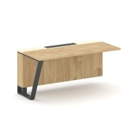 Steel Meet KM-PR.B.SPZO-16(L) (Тиквуд светлый/Ваниль/Антрацит) Завершающий модуль