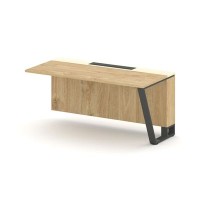 Steel Meet KMK-PR.B.SPZO-16(R) (Тиквуд светлый/Ваниль/Антрацит) Завершающий модуль