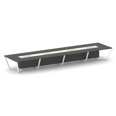 Steel Meet KM-PR.B.SP-20 (Антрацит/Ваниль/Белый) Стол переговорный прямоугольный