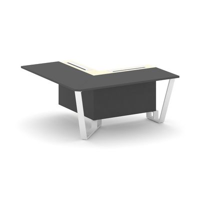 Steel Meet KM-PR.B.SPPOU-16(L) (Антрацит/Ваниль/Белый) Проходной угловой модуль левый