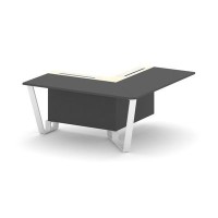 Steel Meet KM-PR.B.SPPOU-16(R) (Антрацит/Ваниль/Белый) Проходной угловой модуль правый