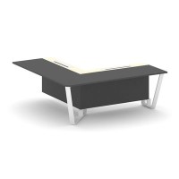 Steel Meet KM-PR.B.SPPOU-20(L) (Антрацит/Ваниль/Белый) Проходной угловой модуль левый