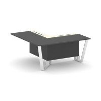 Steel Meet KMK-PR.B.SPPOU-16(L) (Антрацит/Ваниль/Белый) Проходной угловой модуль левый