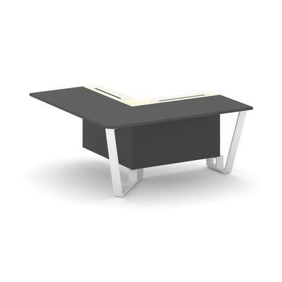 Steel Meet KMK-PR.B.SPPOU-16(L) (Антрацит/Ваниль/Белый) Проходной угловой модуль левый