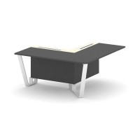 Steel Meet KMK-PR.B.SPPOU-16(R) (Антрацит/Ваниль/Белый) Проходной угловой модуль правый