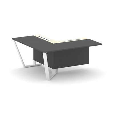 Steel Meet KMK-PR.B.SPZOU-16(L) (Антрацит/Ваниль/Белый) Завершающий угловой модуль левый