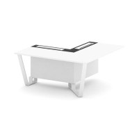 Steel Meet KM-PR.B.SPPOU-16(R) (Белый бриллиант/Графит/Белый) Проходной угловой модуль правый