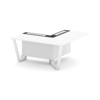 Steel Meet KMK-PR.B.SPPOU-16(R) (Белый бриллиант/Графит/Белый) Проходной угловой модуль правый