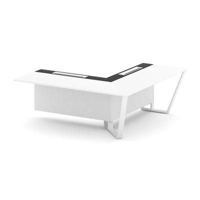 Steel Meet KMK-PR.B.SPZOU-20(R) (Белый бриллиант/Графит/Белый) Завершающий угловой модуль правый