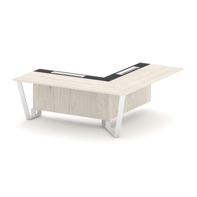 Steel Meet KM-PR.B.SPPOU-20(R) (Денвер светлый/Графит/Белый) Проходной угловой модуль правый