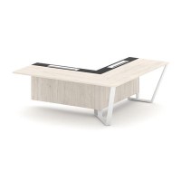 Steel Meet KM-PR.B.SPZOU-20(R) (Денвер светлый/Графит/Белый) Завершающий угловой модуль правый