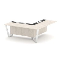 Steel Meet KMK-PR.B.SPPOU-20(R) (Денвер светлый/Графит/Белый) Проходной угловой модуль правый