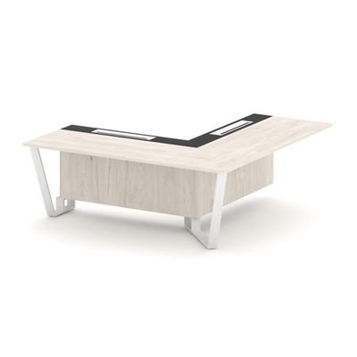 Стил Мит KMK-PR.B.SPPOU-20(R) (Денвер светлый/Графит/Белый) Проходной угловой модуль правый