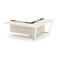 Steel Meet KMK-PR.B.SPZOU-20(R) (Денвер светлый/Графит/Белый) Завершающий угловой модуль правый