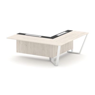 Steel Meet KMK-PR.B.SPZOU-20(R) (Денвер светлый/Графит/Белый) Завершающий угловой модуль правый