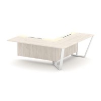 Steel Meet KM-PR.B.SPZOU-20(R) (Денвер светлый/Ваниль/Белый) Завершающий угловой модуль правый