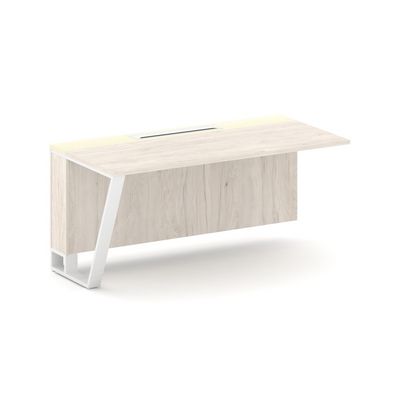 Steel Meet KMK-PR.B.SPZO-16(L) (Денвер светлый/Ваниль/Белый) Завершающий модуль