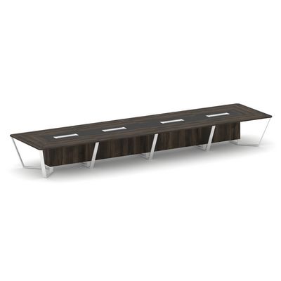 Steel Meet KM-PR.B.SP-20 (Дуб мали/Графит/Белый) Стол переговорный прямоугольный