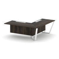 Steel Meet KM-PR.B.SPZOU-20(R) (Дуб мали/Графит/Белый) Завершающий угловой модуль правый