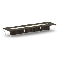 Steel Meet KM-PR.B.SP-18 (Дуб мали/Ваниль/Белый) Стол переговорный прямоугольный