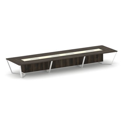 Steel Meet KMK-PR.B.SP-18 (Дуб мали/Ваниль/Белый) Стол переговорный прямоугольный