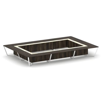 Steel Meet KMK-PR.B.SP-26K2 (Дуб мали/Ваниль/Белый) Стол переговорный прямоугольный