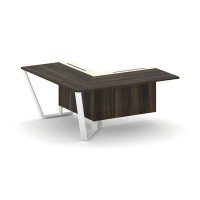 Steel Meet KMK-PR.B.SPZOU-16(L) (Дуб мали/Ваниль/Белый) Завершающий угловой модуль левый