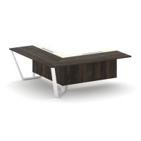 Steel Meet KMK-PR.B.SPZOU-20(L) (Дуб мали/Ваниль/Белый) Завершающий угловой модуль левый