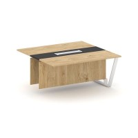 Steel Meet KM-PR.B.SPPW-16 (Тиквуд светлый/Графит/Белый) Проходной модуль L=1600