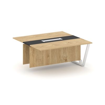 Steel Meet KMK-PR.B.SPPW-16 (Тиквуд светлый/Графит/Белый) Проходной модуль L=1600