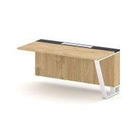 Steel Meet KMK-PR.B.SPZO-16(R) (Тиквуд светлый/Графит/Белый) Завершающий модуль